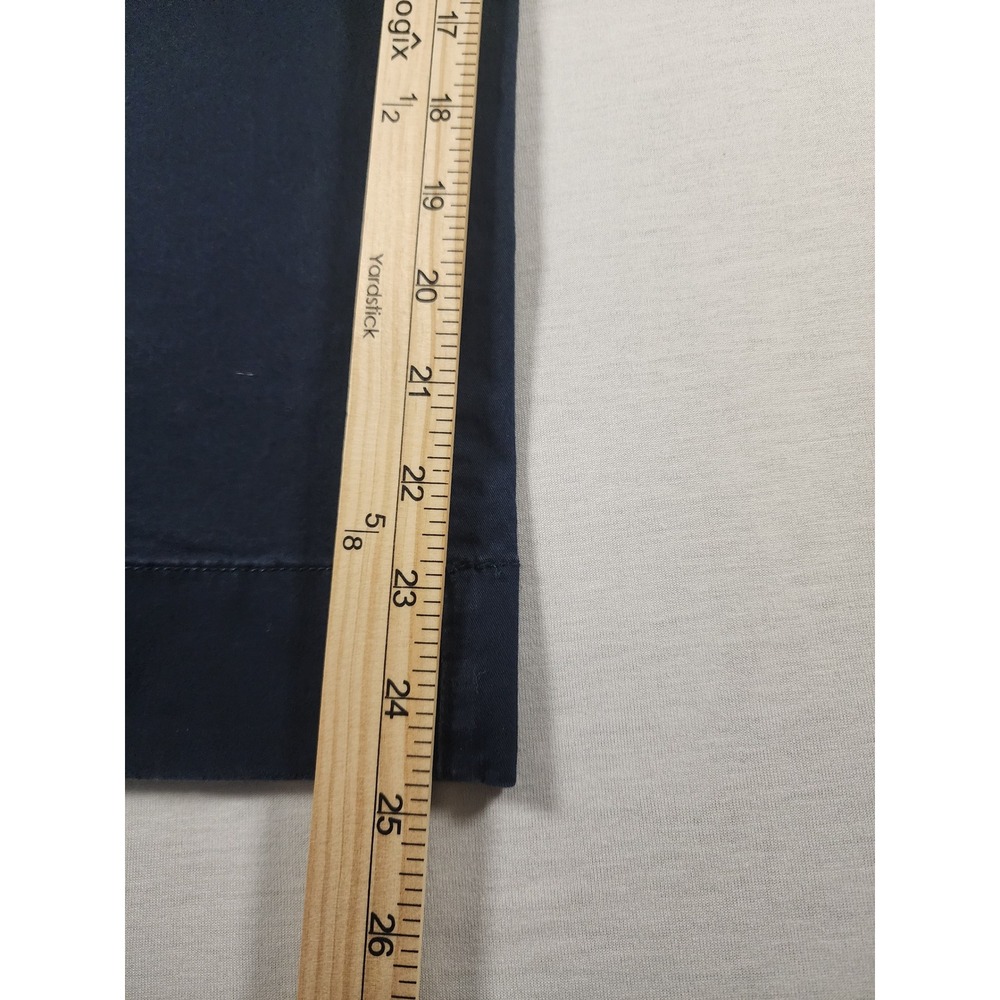 Vineyard Vines Womens Navy Crop Chino Pants Size 14 Capri Cotton Preppy Whale - Picture 2 of 8